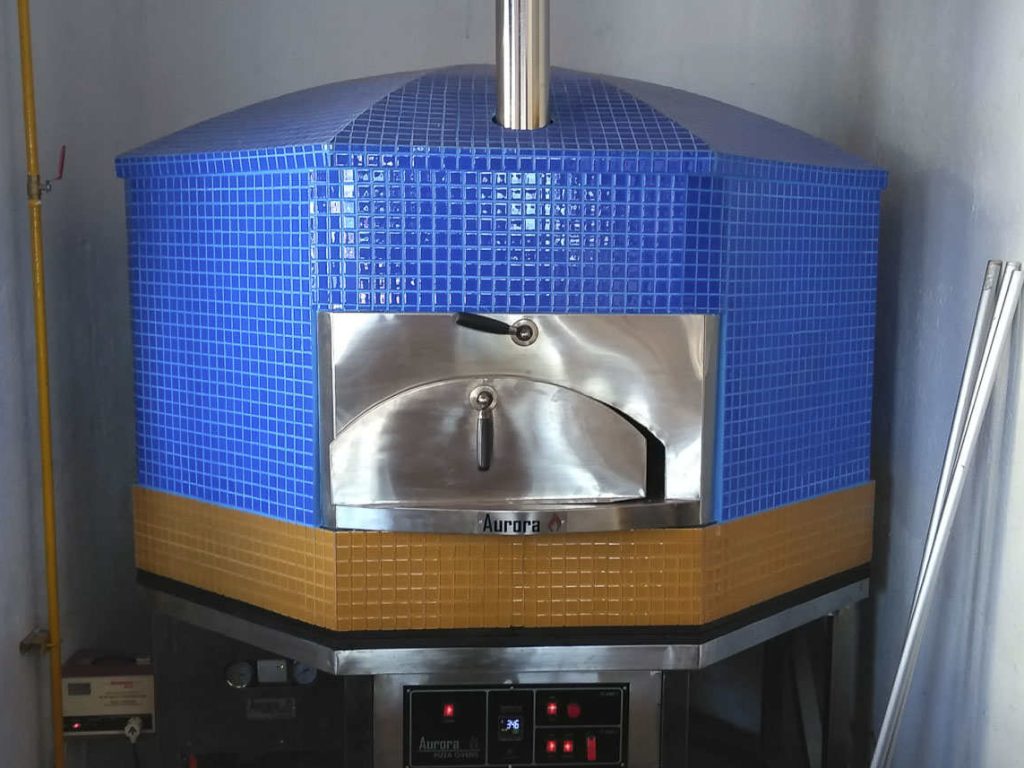 Aurora 120 CeramicBlue Oven Pizza Brick Lava Stones Wood Gas Bali Indonesia Asia 400