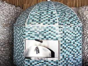 Aurora 120 CeramicBlue Oven Pizza Brick Lava Stones Wood Gas Bali Indonesia Asia 500
