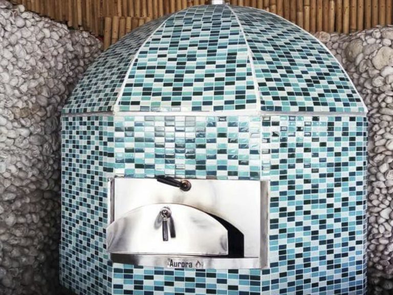 Aurora 120 CeramicBlue Oven Pizza Brick Lava Stones Wood Gas Bali Indonesia Asia 500