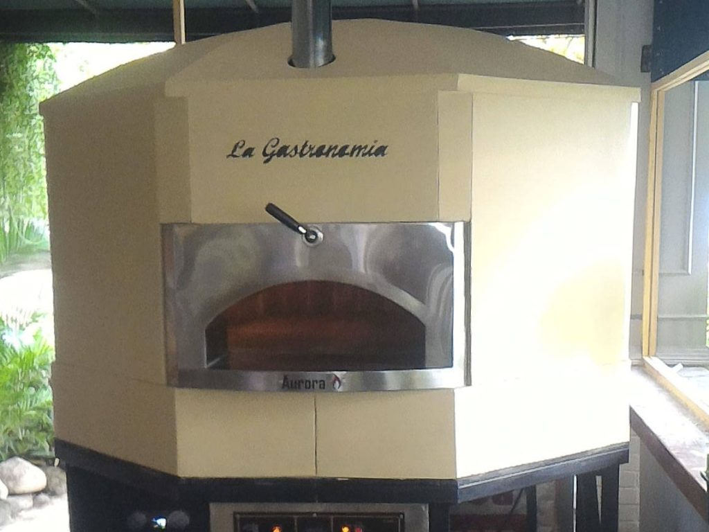 Aurora 120 Cream Oven Pizza Brick Lava Stones Wood Gas Bali Indonesia Asia 400