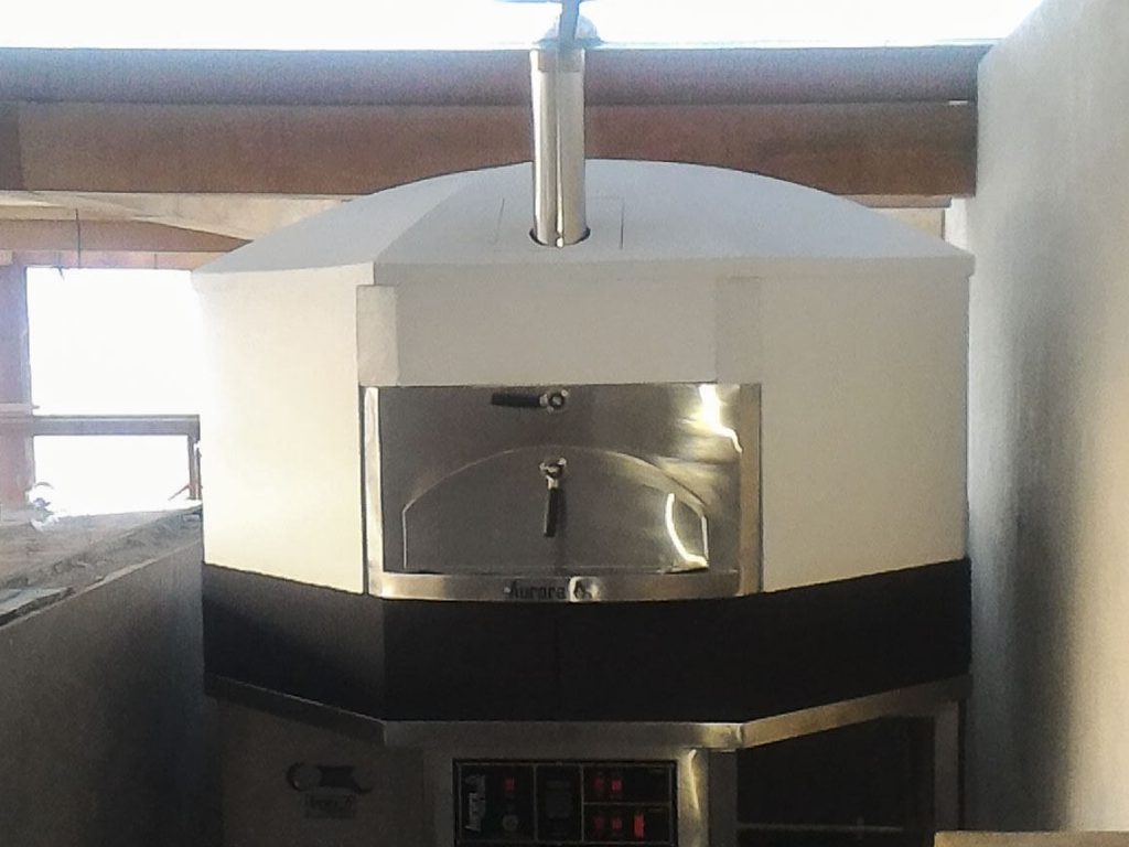 Aurora 120 White Oven Pizza Brick Lava Stones Wood Gas Bali Indonesia Asia 400