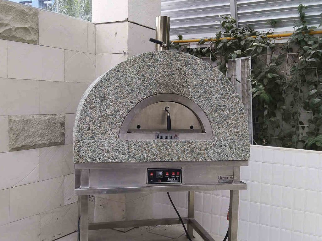 Aurora 90 MosaicStone Oven Pizza Brick Lava Stones Wood Gas Bali Indonesia Asia 200