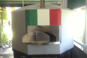 Aurora 120 FlagItaly Oven Pizza Brick Lava Stones Wood Gas Bali Indonesia Asia 500 064