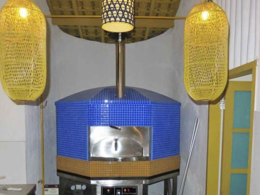 Aurora 120 blueorange Oven Pizza Brick Lava Stones Wood Gas Bali Indonesia Asia 400 015