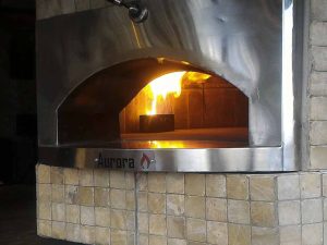 Aurora 120 brown Oven Pizza Brick Lava Stones Wood Gas Bali Indonesia Asia 400 038