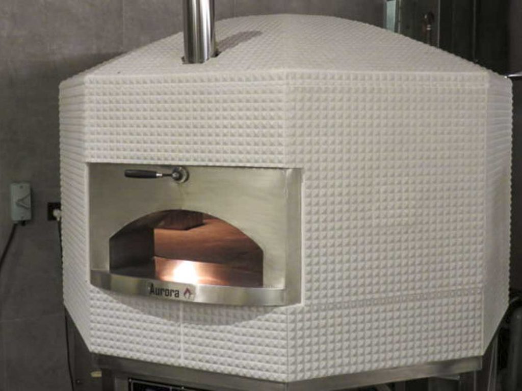 Aurora 120 white Oven Pizza Brick Lava Stones Wood Gas Bali Indonesia Asia 400 026