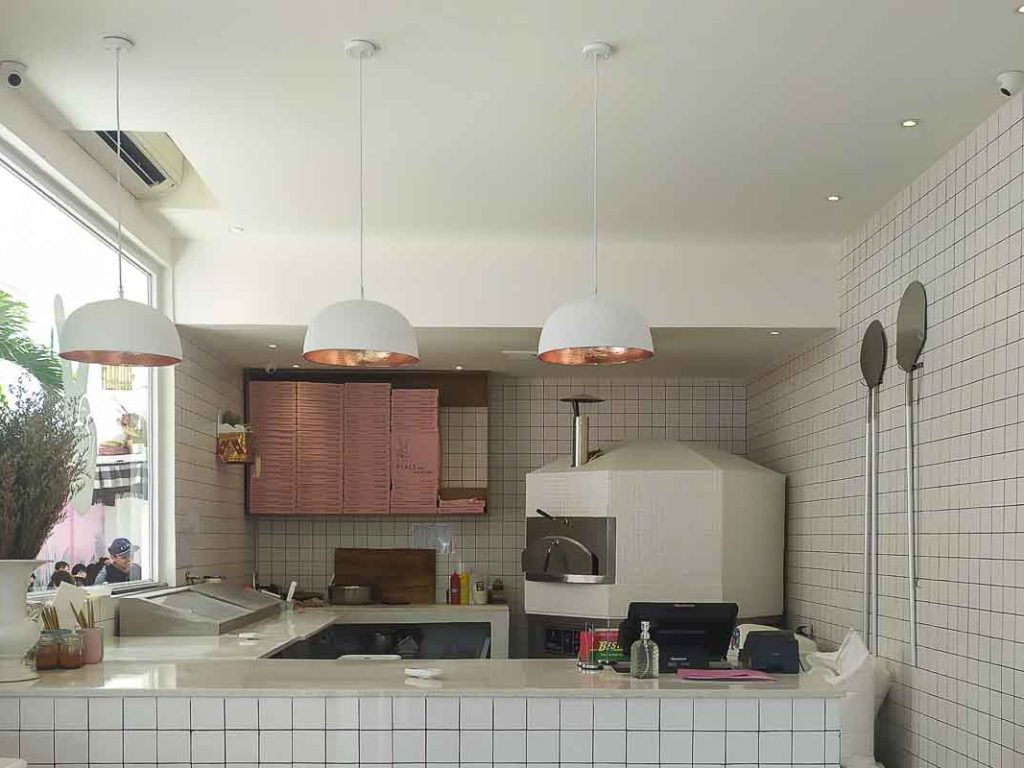 Aurora 120 white Oven Pizza Brick Lava Stones Wood Gas Bali Indonesia Asia 400 064 1