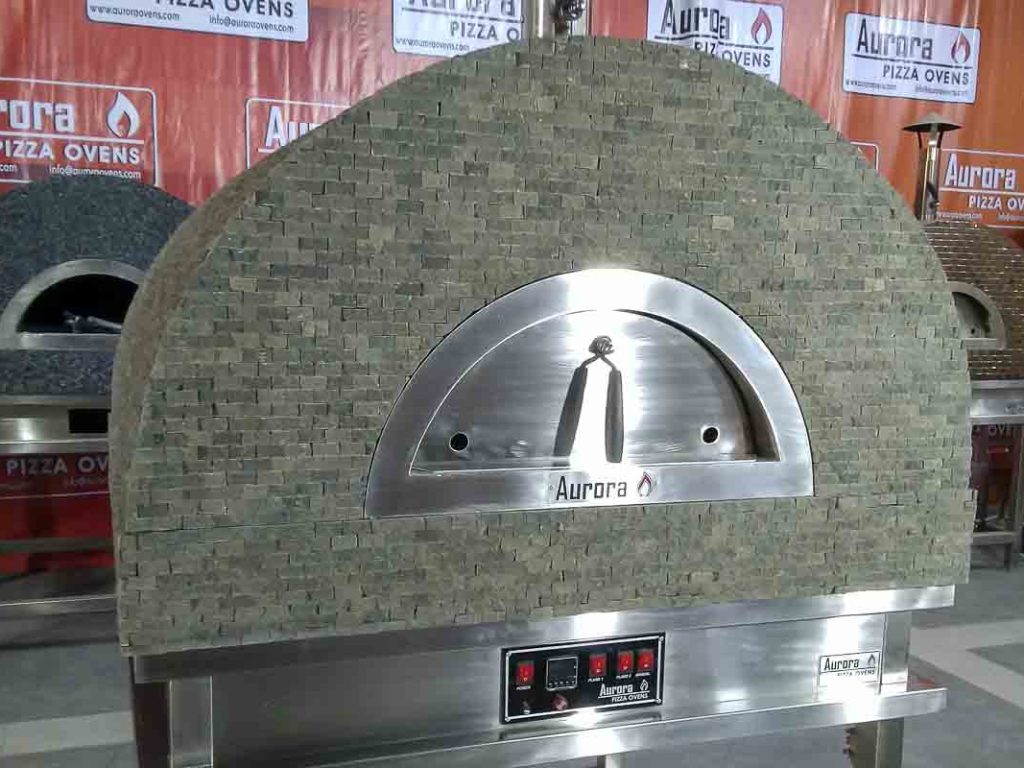 Aurora 90 brownstone Oven Pizza Brick Lava Stones Wood Gas Bali Indonesia Asia 200 043