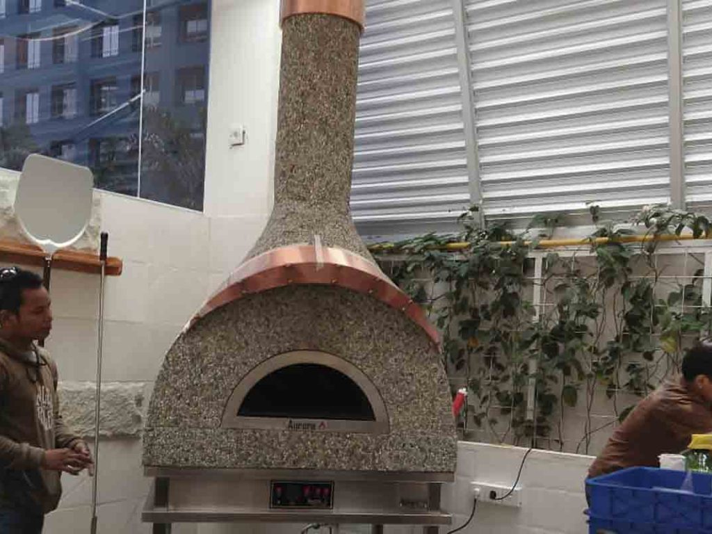 Aurora 90 custom Oven Pizza Brick Lava Stones Wood Gas Bali Indonesia Asia 300 002