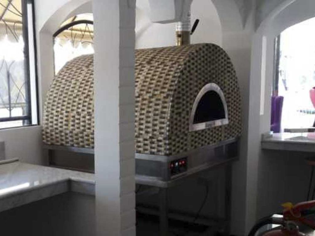 Aurora 90 mosaic Oven Pizza Brick Lava Stones Wood Gas Bali Indonesia Asia 200 005