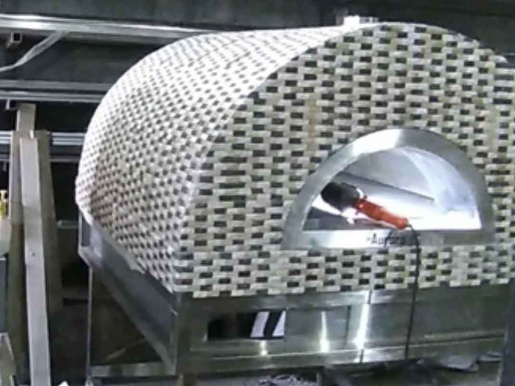 Aurora 90 mosaic Oven Pizza Brick Lava Stones Wood Gas Bali Indonesia Asia 200 051