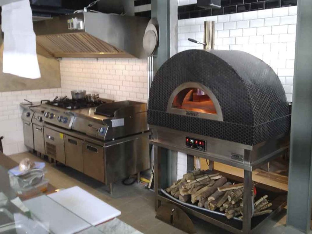 Aurora 90 mosaicblack Oven Pizza Brick Lava Stones Wood Gas Bali Indonesia Asia 200 031