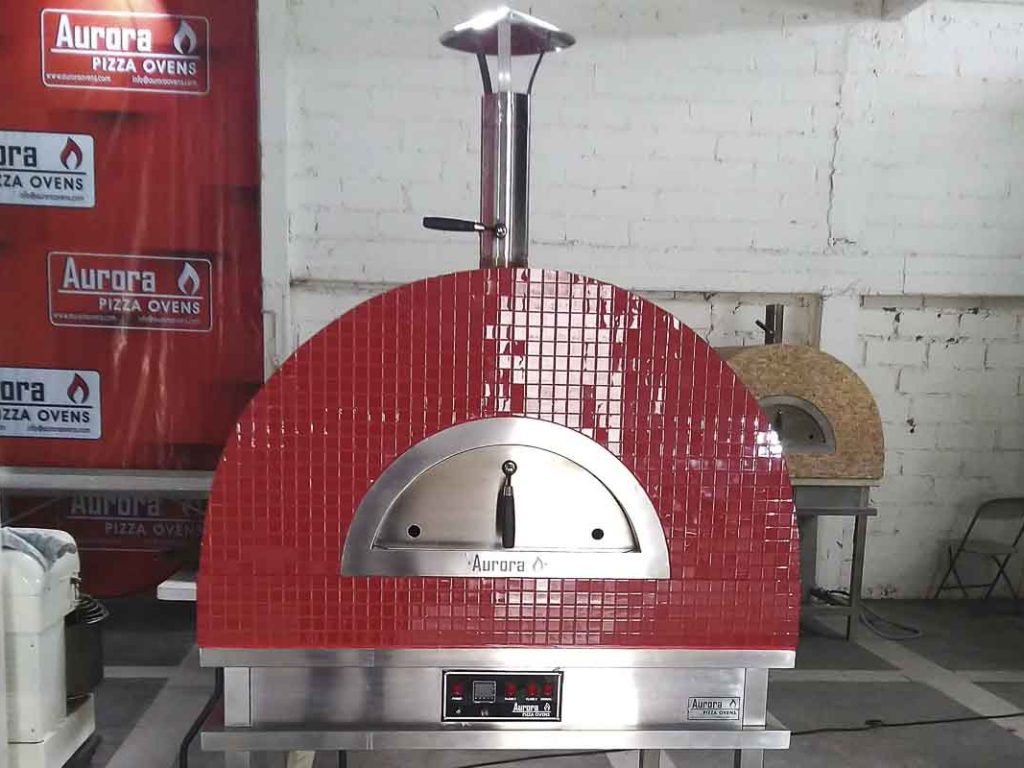 Aurora 90 red Oven Pizza Brick Lava Stones Wood Gas Bali Indonesia Asia 200 035