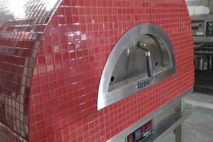 Aurora 90 red Oven Pizza Brick Lava Stones Wood Gas Bali Indonesia Asia 200 036