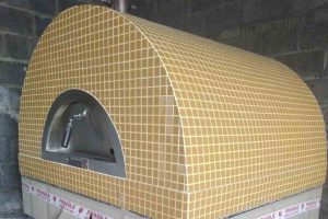 Aurora 90 yellow Oven Pizza Brick Lava Stones Wood Gas Bali Indonesia Asia 200 013