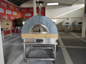 Blue and Gold Aurora Pizza Ovens Model 90