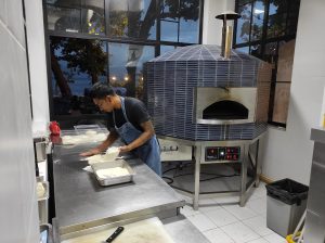 Proffessional Aurora Pizza Ovens with Blue Decoration