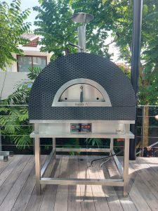 Professional Pizza Ovens - Aurora 90 Black Hexagonal Tiles